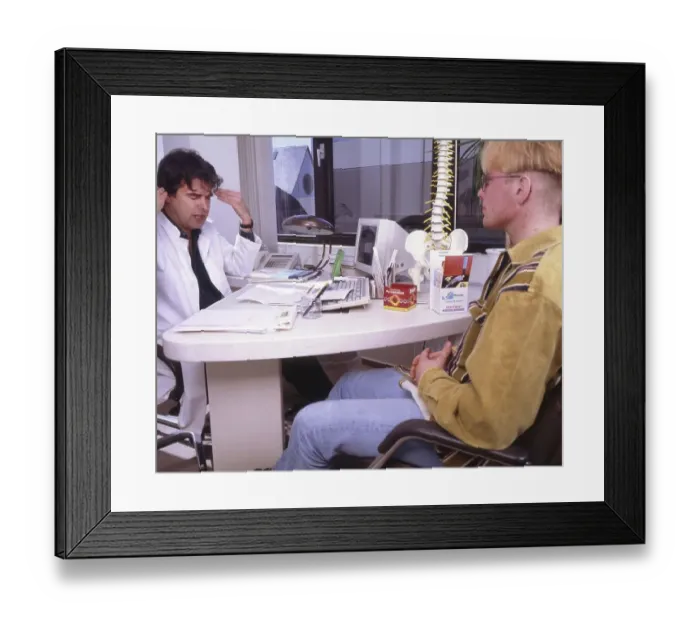 Framed Print : For specialists, the doctor-patient conversation is an important tool of treatment Framed Print : For specialists, the doctor-patient conversation is an important tool of treatment