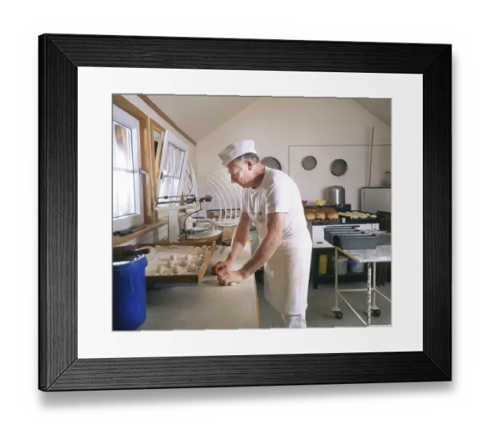 Framed Print : Baker baking, Germany, Europe