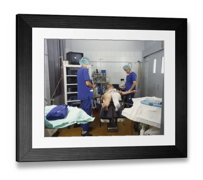 Framed Print : Various photos from the field of medicine