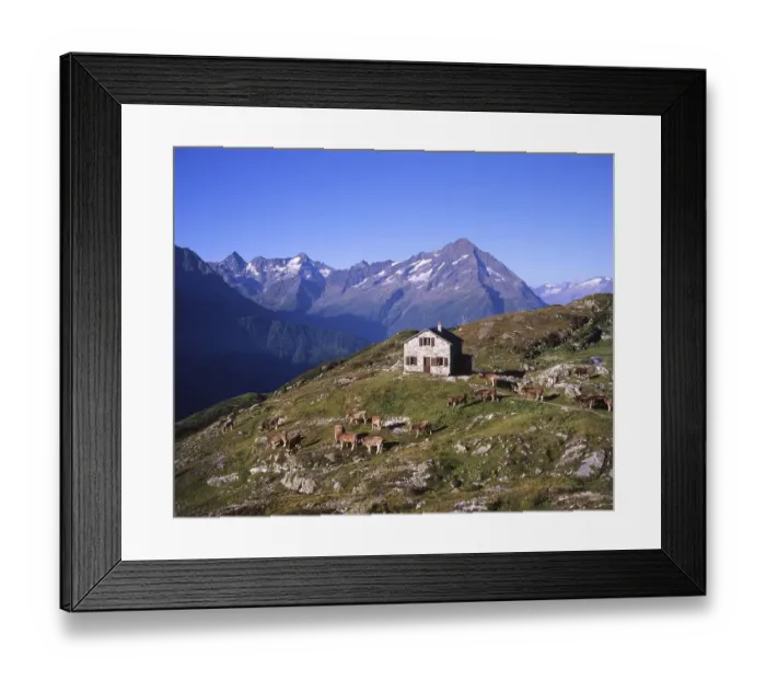 Framed Print : AUT, Austria: The versatility of the Alpine mountains inspires not only residents from the flat countryside
