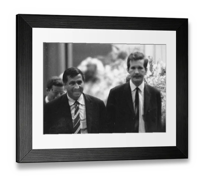 Framed Print : Personalities from politics, business and culture from the years 1965-71