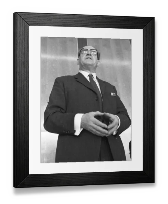 Framed Print : Personalities from politics, business and culture from the years 1965-71