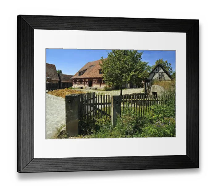 Framed Print : Farm built in 1684, rebuilt around 1850