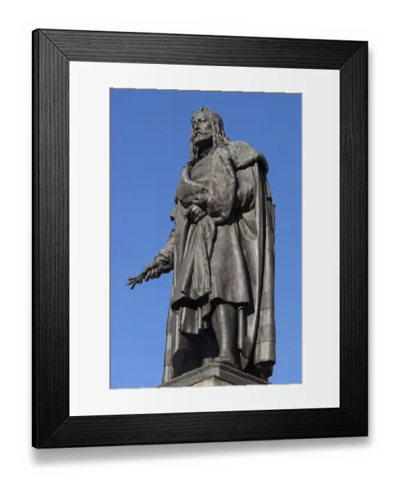 Framed Print : Albrecht Duerer monument, blue sky Framed Print : Albrecht Duerer monument, blue sky