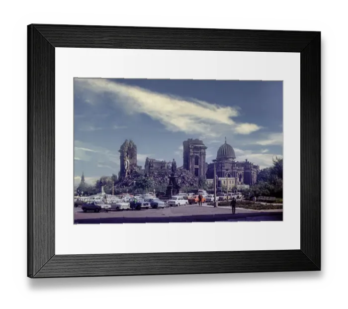 Framed Print : Rubble of the collapsed Church of Our Lady Framed Print : Rubble of the collapsed Church of Our Lady