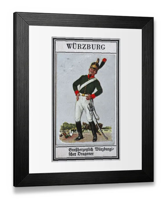 Framed Print : German Uniforms of the 19th century Framed Print : German Uniforms of the 19th century