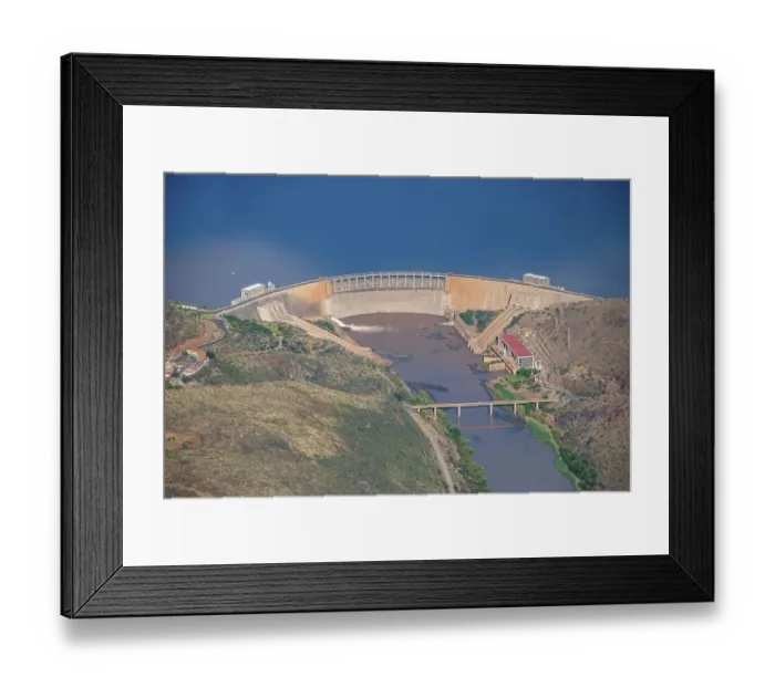 Framed Print : Hydroelectric power plant South Africa