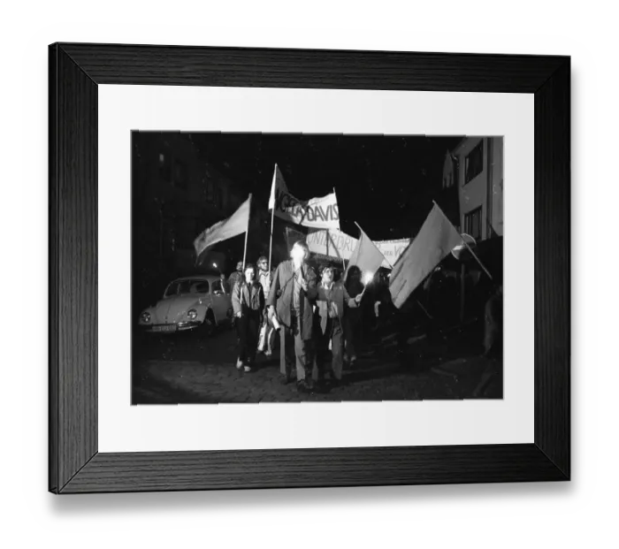 Framed Print : The congress of the DKP-affiliated Socialist German Workers Youth (SDAJ) on 11