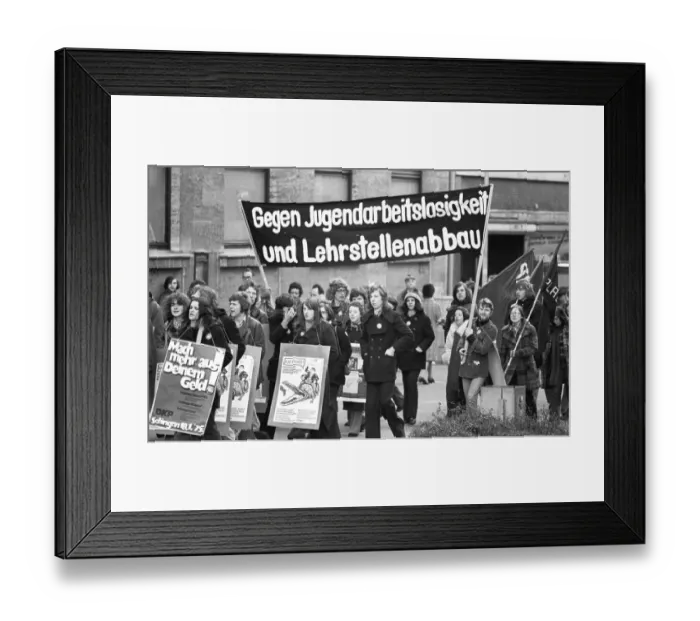 Framed Print : DKP supporters and functionaries demonstrated for a price freeze of communal and general prices on 18