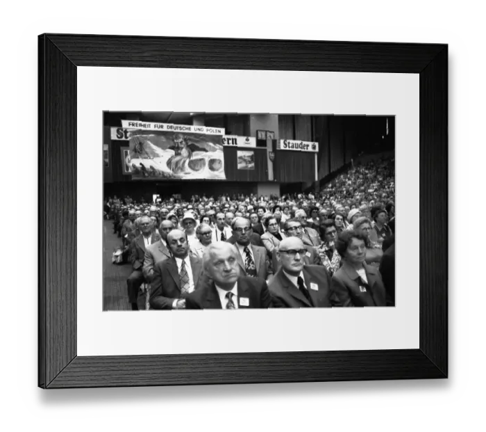 Framed Print : The meeting of the Landsmannschaft Schlesien der Vertriebenenverbaende on 16 Framed Print : The meeting of the Landsmannschaft Schlesien der Vertriebenenverbaende on 16