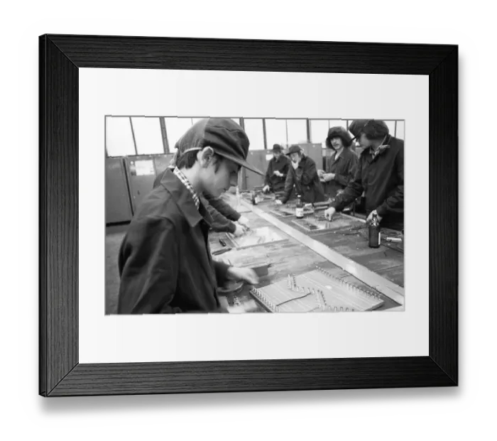 Framed Print : In the training workshop of Hoesch AG in Dortmund Framed Print : In the training workshop of Hoesch AG in Dortmund