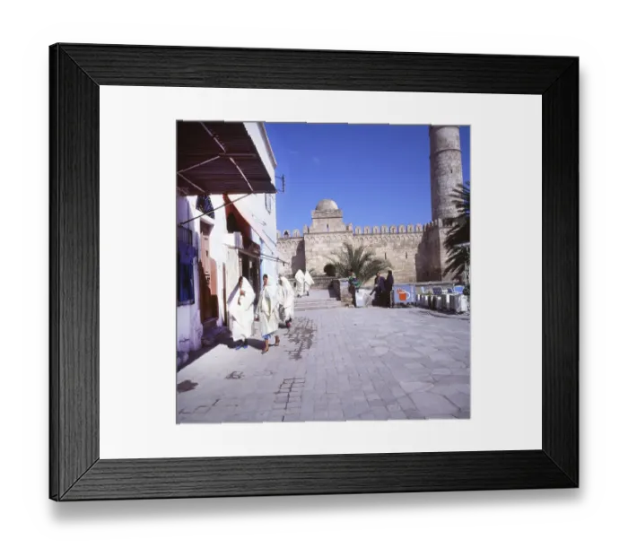 Framed Print : Tunisia with Hammamet by the sea on12