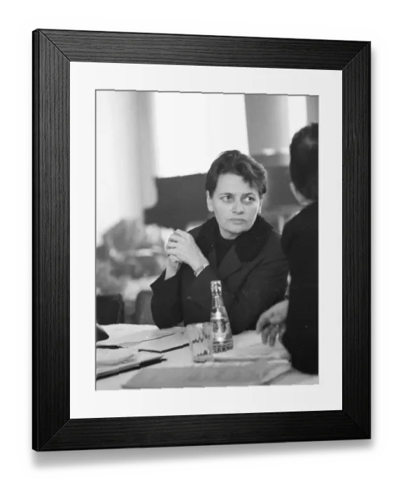 Framed Print : Personalities from politics, business and culture from the years 1965-71
