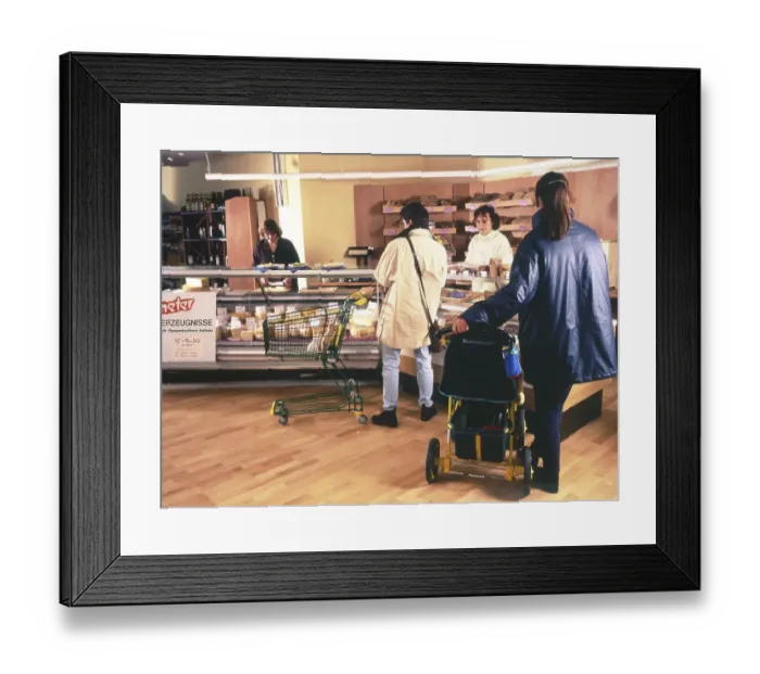 Framed Print : As early as 1996, there were organic shops like this one in Iserlohn Framed Print : As early as 1996, there were organic shops like this one in Iserlohn