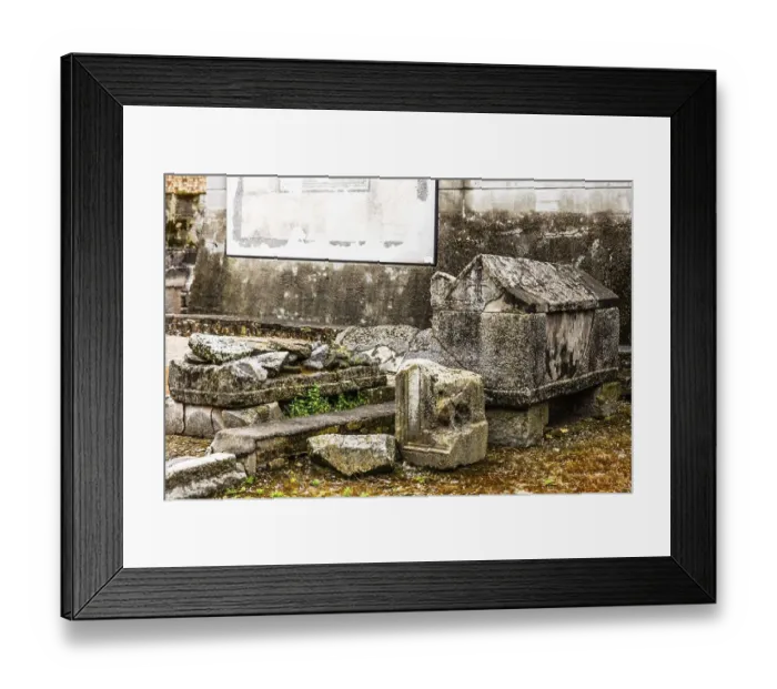 Framed Print : Archaeological excavations from early Christian and Roman times Framed Print : Archaeological excavations from early Christian and Roman times