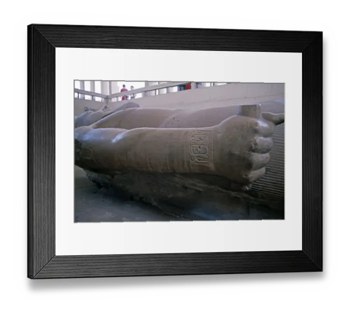 Framed Print : Granite colossus of Ramses II, open-air museum Framed Print : Granite colossus of Ramses II, open-air museum