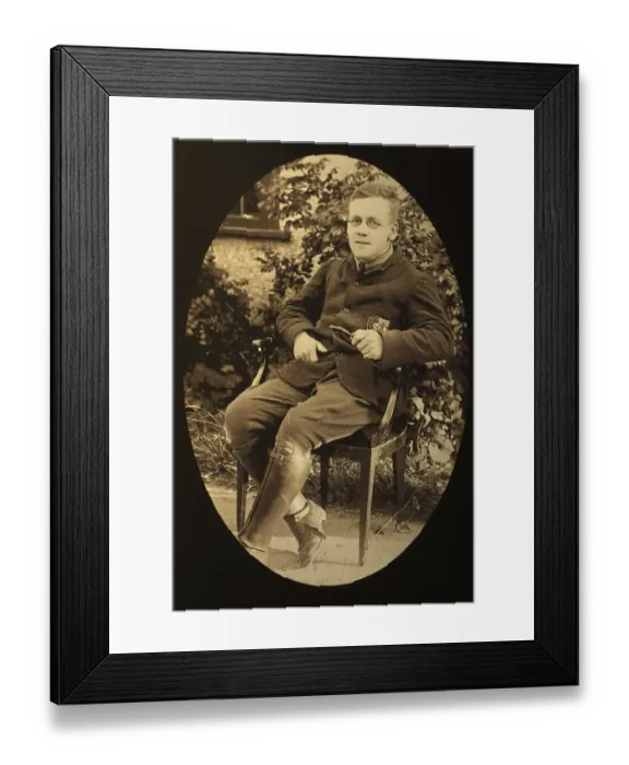 Framed Print : Old photograph of British army chaplain Philip Tubby Clayton