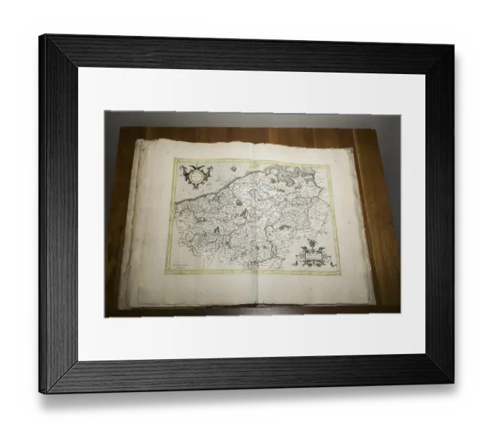 Framed Print : 1585 atlas Galliae Tabule Geographicae by 16th-century geographer Gerardus Mercator showing map of the Netherlands Framed Print : 1585 atlas Galliae Tabule Geographicae by 16th-century geographer Gerardus Mercator showing map of the Netherlands