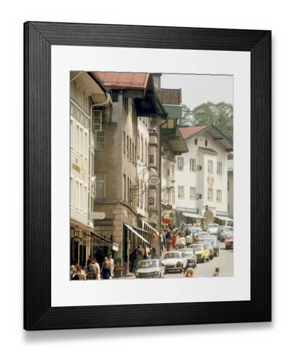 Framed Print : Marktstrasse Bad Toelz, Upper Bavaria