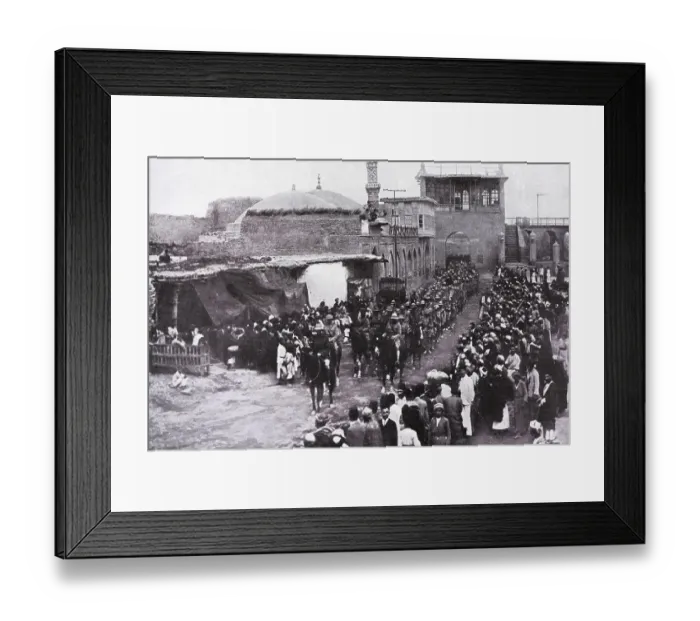 Framed Print : Entrance of the British troops in Baghdad after the conquest of the city