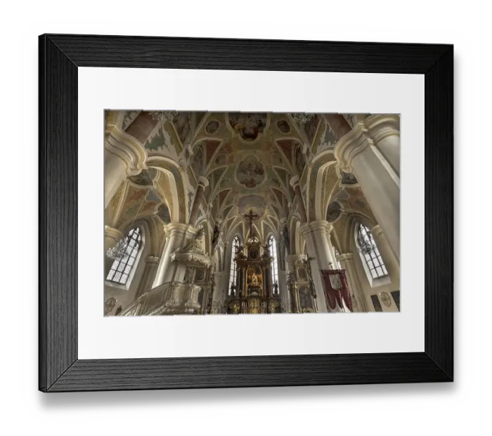 Framed Print : Interior of the Church of Our Lady