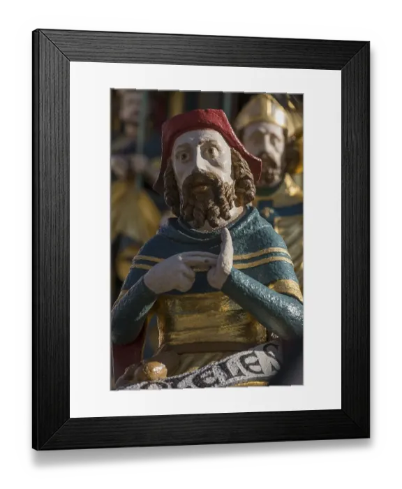 Framed Print : Figure of Aristotle, at the Beautiful Fountain Framed Print : Figure of Aristotle, at the Beautiful Fountain