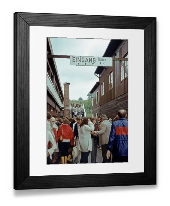 Framed Print : Visitor, entrance, Karl May Festival