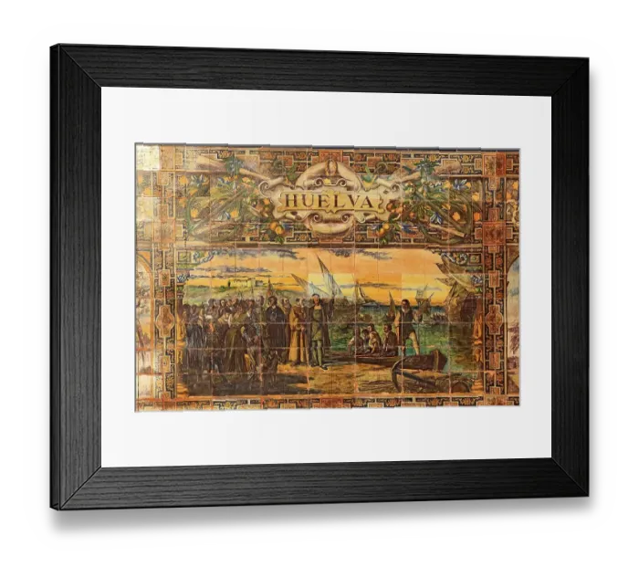 Framed Print : City of Seville, at the Plaza de Espana