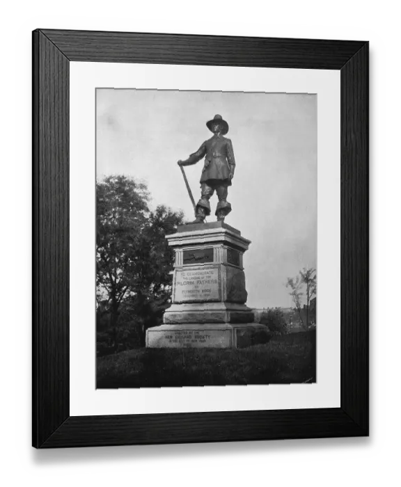 Framed Print : The Pilgrim Statue in New York's Central Park