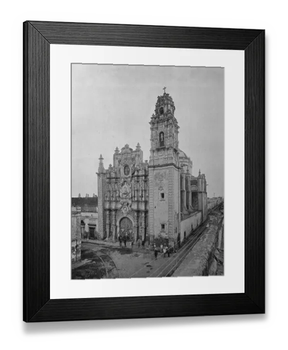 Framed Print : The church La Santissima in the capital Mexico City