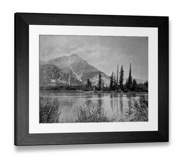 Framed Print : Cascade Mountain on the Bow River in Alberta Framed Print : Cascade Mountain on the Bow River in Alberta