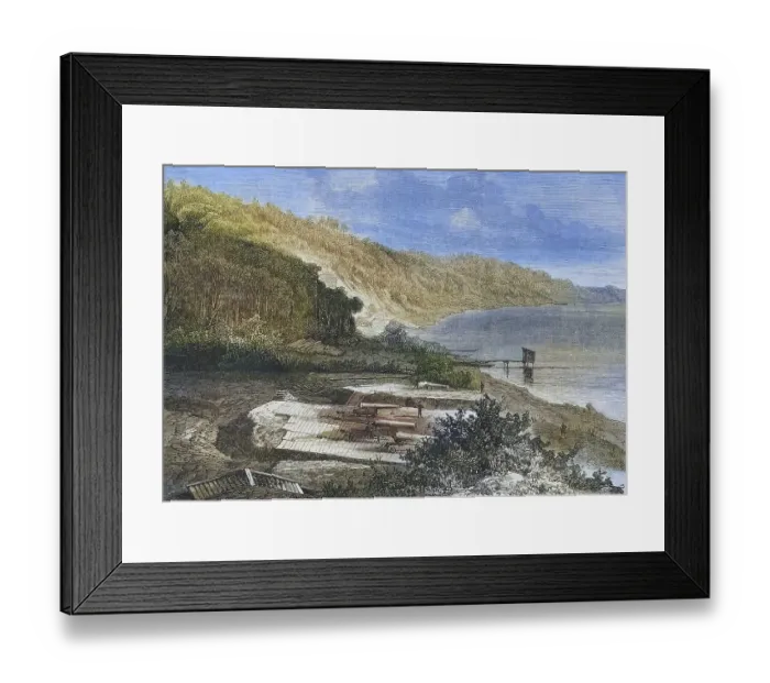 Framed Print : Forest battery at Moellenort near the Kiel bay Framed Print : Forest battery at Moellenort near the Kiel bay