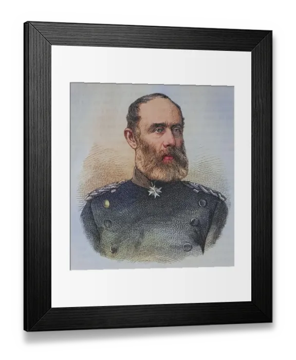 Framed Print : Ludwig von Wittich, 1818-1884, Prussian general Framed Print : Ludwig von Wittich, 1818-1884, Prussian general