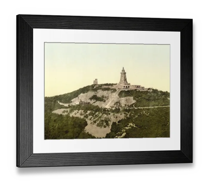 Framed Print : The Kyffhaeuser Monument in Thuringia