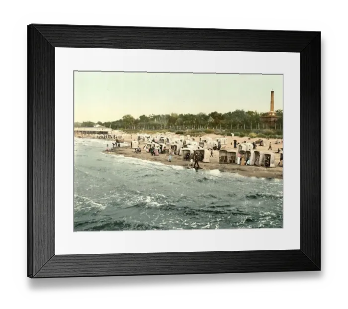 Framed Print : Baltic Sea, beach in Kolberg in Pomerania Framed Print : Baltic Sea, beach in Kolberg in Pomerania