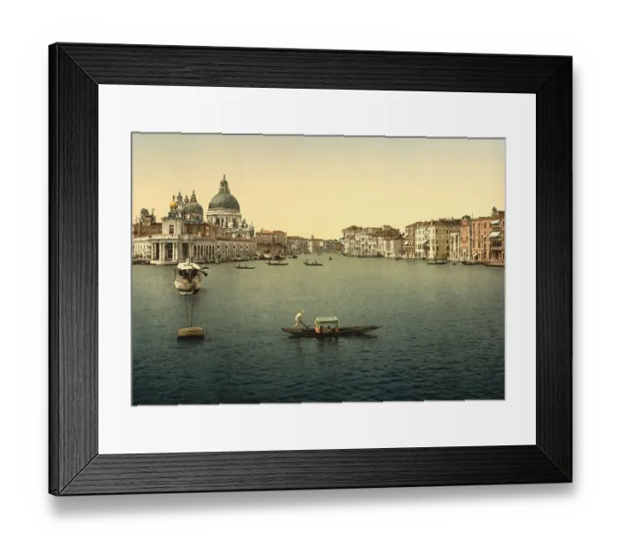Framed Print : The Grand Canal, Church of Santa Maria della Salute