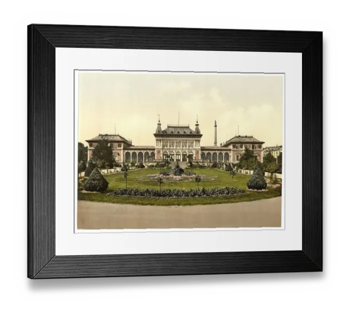 Framed Print : The bath house, spa hotel, in Bad Elster