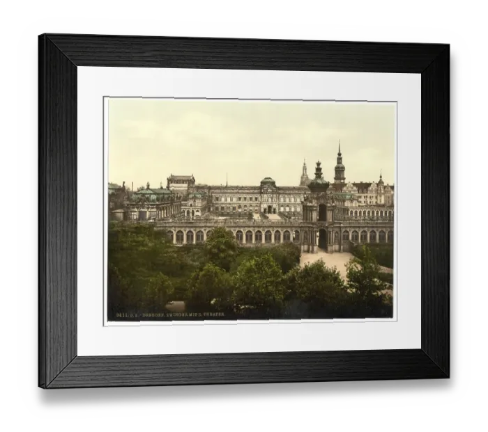 Framed Print : Zwinger and Old Town of Dresden Framed Print : Zwinger and Old Town of Dresden