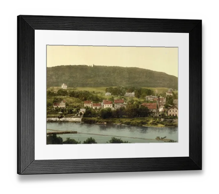 Framed Print : The mountain Kluet and the Weser