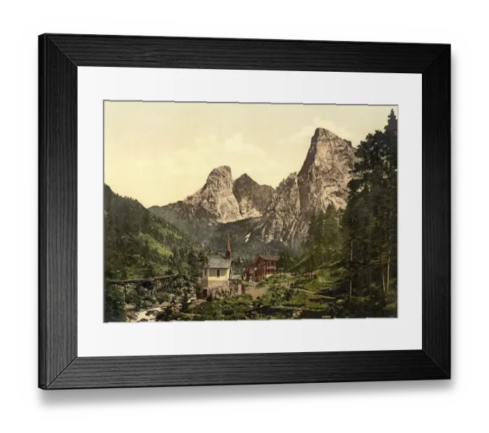 Framed Print : Hinterbaerenbad, Anton-Karg-Haus