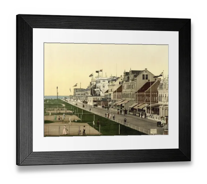 Framed Print : The Kaiserstrasse in Norderney