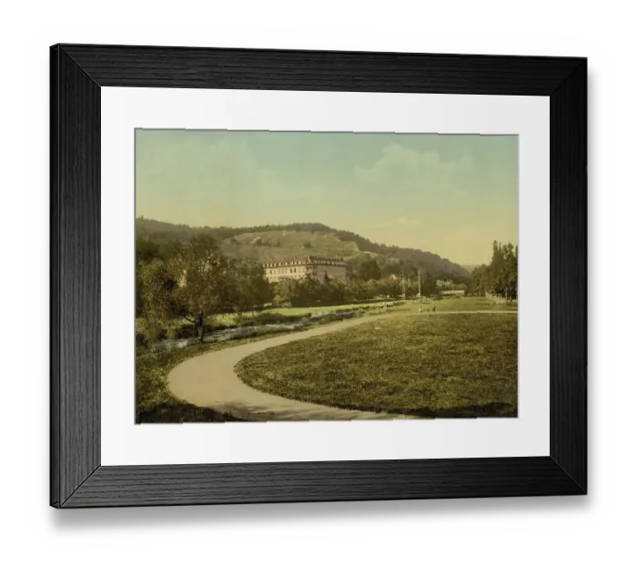 Framed Print : Fuerstenhof, Bad Kissingen in Bavaria