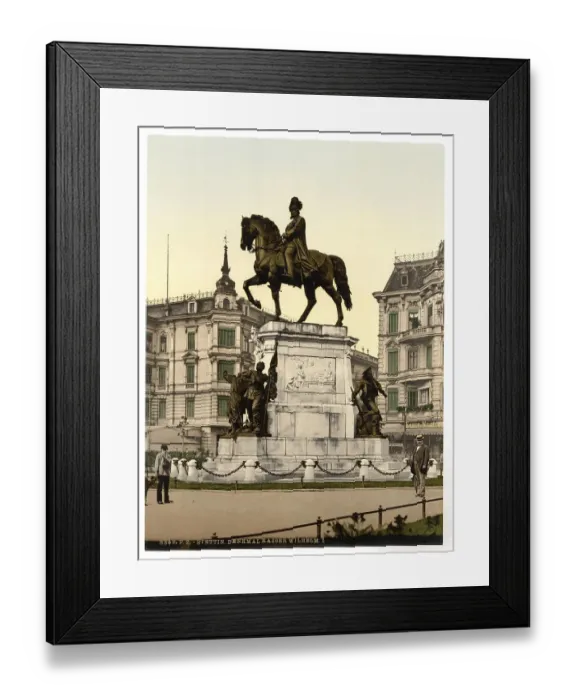 Framed Print : The equestrian monument to Kaiser Wilhelm in Stettin Framed Print : The equestrian monument to Kaiser Wilhelm in Stettin