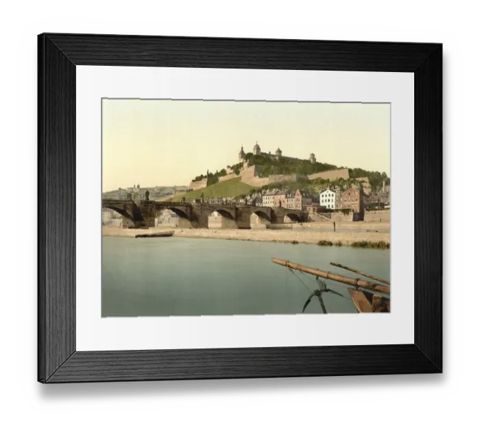 Framed Print : Main River and Fortress in Wuerzburg