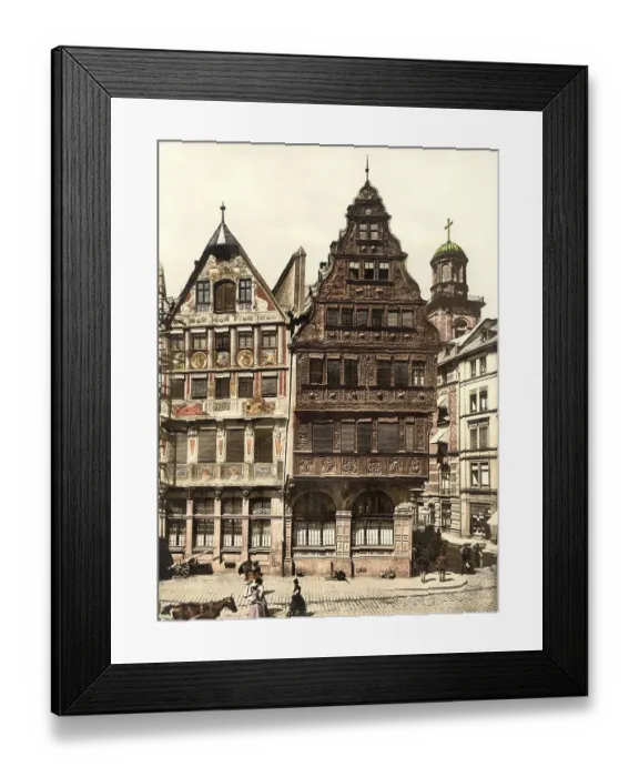 Framed Print : The Roemer, Centre of Frankfurt am Main