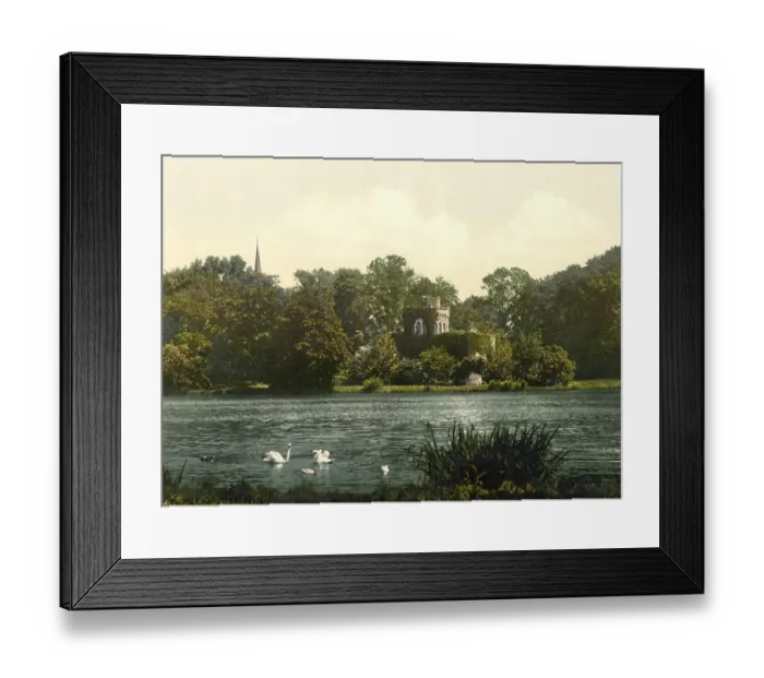 Framed Print : Park of Biebrich Palace