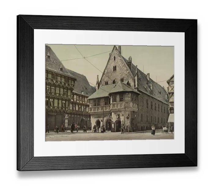 Framed Print : Halberstadt Town Hall, Saxony-Anhalt