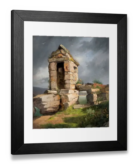 Framed Print : Ruins, St. Michael's Mount Framed Print : Ruins, St. Michael's Mount