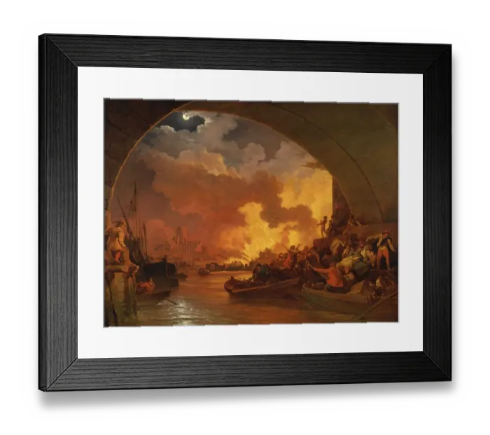 Framed Print : The Great Fire of London, was a conflagration that destroyed four-fifths of the City of London Framed Print : The Great Fire of London, was a conflagration that destroyed four-fifths of the City of London
