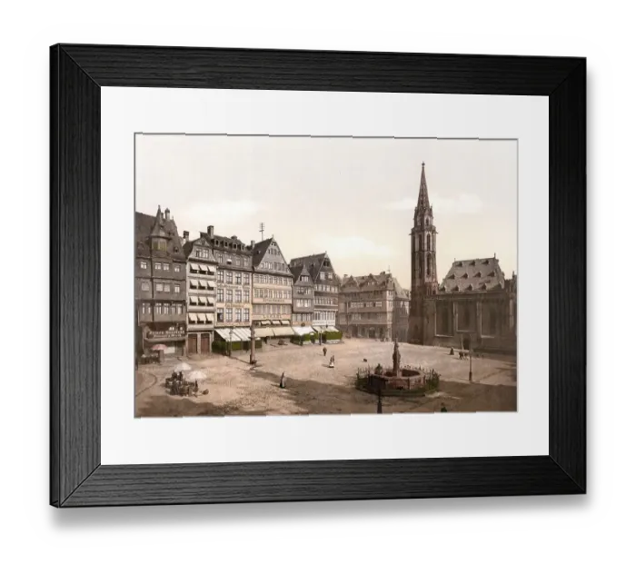 Framed Print : The Roemerberg and Nikolai Church in Frankfurt am Main Framed Print : The Roemerberg and Nikolai Church in Frankfurt am Main